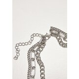 Urban Classics Necklace with layered chain - silver colors | shoptok.hr