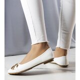 Gemre White square-toe ballet flats Shawna | shoptok.hr