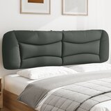vidaXL Vzglavna stranica temno siva 180 cm blago Cene