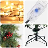  Umjetno božićno drvce s nogom 180 cm 300 LED lampica - 180 cm s LED svjetlima | shoptok.hr