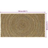  Tepih Prirodna i crna 80 x 150 cm Juta | shoptok.hr