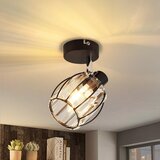 Nettlife Vintage črna kristalna stropna svetilka E14 za hodnik 350 nastavljiva industrijska zamenljiva, (22116867) | Shoptok.si