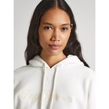PepeJeans Sweater majica 'Nanette' bež / bijela | shoptok.hr