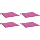  Jastuci za vrtne stolice 4 kom ružičasti 50x50x4 cm od tkanine | shoptok.hr