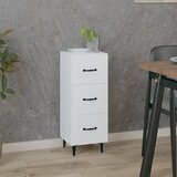 Maison Chic Komoda - Predalnik bela 34,5x34x90 cm inženirski les, (21716082) | Shoptok.si