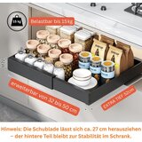 KiwiPower 2x izvlečni organizator za omaro 32–50 cm, črn | Shoptok.si