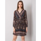 Italy Moda Dress-DHJ-SK-10201.93P-black-beige | Shoptok.si