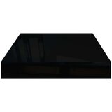  Plutajuće zidne police 4 kom sjajne crne 40 x 23 x 3 8 cm MDF | shoptok.hr