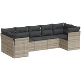  7-dijelni set vrtnih sofa svjetlosivi od poliratana | shoptok.hr