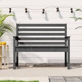 vidaXL Vrtna klop siva 109x48x91,5 cm trdna borovina Cene