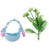  Lutka za igru sa košarom i cvijećem u plavoj haljini - 30 cm | shoptok.hr