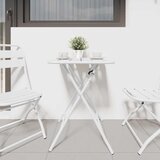 Bistro Stol Bijelo 55 x 55 x 72,5 cm Čelik s prahom | shoptok.hr