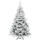 vidaXL Umestno božično drevo med 300 LED Zelena 180 cm PE in PVC | Shoptok.si