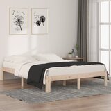 Maison Chic Posteljni okvir - Dvoposteljna postelja - Zakonska postelja iz trdne borovine 140x190 cm-J14417, (21773948) | Shoptok.si
