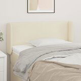 vidaXL Vzglavje z ušesi krem 83x16x78/88 cm umetno usnje | Shoptok.si