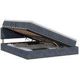  s od storage s uzglavljem Tamnosiva 140 x 190 cm Baršun | shoptok.hr