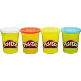 Playdoh 4-delni paket plastelina osnovnih barv, modra, rumena, rdeča, bela Cene