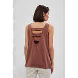 Marisse T-Shirt With Metallic Print L-Ts-3834 Cold Brown | Shoptok.si