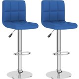 Furnova Barski stolčki 2 kosa modro blago, (21949166) | Shoptok.si