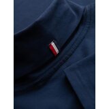 Ombre Men's plain turtleneck longsleeve - navy blue | ePonuda.com