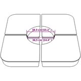  4-dijelni set suncobrana za križni suncobran 100 kg PP | shoptok.hr