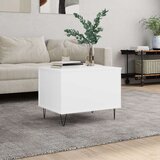 vidaXL klubska mizica bela 60x44,5x45 cm inženirski les | Shoptok.si