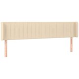  LED posteljno vzglavje krem 203x16x78/88 cm blago, (20951902) | Shoptok.si