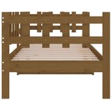  Dnevna postelja medeno rjava 80x200 cm trdna borovina, (20725909) | Shoptok.si