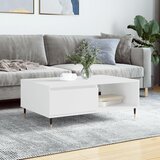  Stolić za kavu bijeli 90 x 60 x 35 cm od konstruiranog drva | shoptok.hr
