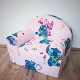 Dečija foteljica na razvlačenje Stitch - roze