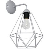  Zidna svetiljka BASKET 1xE27/60W/230V siva | Eponuda.com
