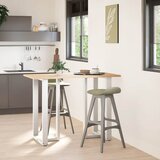  Noge za barski stol T-oblika 2 kom Bijele 60x35x(100-101) cm Čelik | shoptok.hr