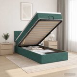  Podesivi krevet s madracem Tamnozelena 80 x 200 cm Baršun | shoptok.hr