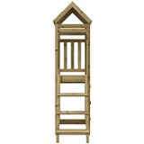  Igralna stolpnica Rjava Trdna impregnirana les - - Rjava - 34.4 - 110,5 x 52,5 x 214 cm - 2025- | Shoptok.si