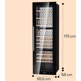 Klarstein Vinsider 89 Trio - vgradni hladilnik za vino (za 89 butelk, 3 hladilne cone) - | Shoptok.si