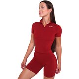 GymBeam ženska majica Ignite Cropped Dark Red 92170