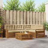  Set vanjskih sofa 5 kom. Prirodna i bež | shoptok.hr
