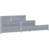  Povišena gredica s 3 razine siva 120 x 80 cm masivna borovina | Eponuda.com
