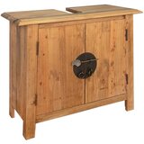 vidaXL Omarica za umivalnik iz trdne predelane borovine 70x32x63 cm Cene