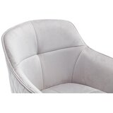 Livetastic Naslanjač Samt, Svetlo Siva, Vrtljiv | Shoptok.si