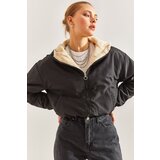 Bianco Lucci Women's Plush Hooded Coat Cene