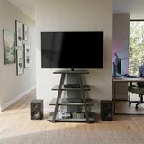 Hanah home TV komoda Lyno, 70,4 cm, retro siva / crna Cene