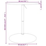  Barski stol svjetlosmeđi Ø 60 x 89 5 cm od masivne hrastovine | shoptok.hr