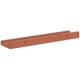  Stenska polica 2 pcs Rdeča 40 x 9 x 3 cm Konstruiran les, (5000200865) | Shoptok.si