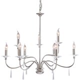Elstead Lighting Elstead Finsbury Park Lestenec z 9 lučmi, polirani nikelj, E14, (22098720) | Shoptok.si