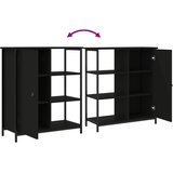  Komoda crna 70 x 30 x 80 cm od konstruiranog drva | Eponuda.com