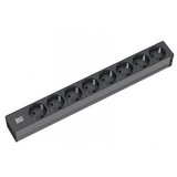 Bachmann pdu basic pvc 19''1U, 8xšuko sa prenaponskom zaštitom,16A,kabl 2m 801.0009 Cene