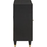  Kreveta s policom Crna 90 x 33 x 75 cm Čvrsto drvo manga | shoptok.hr