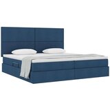  Postelja s shranjevanjem Modra 200 x 200 cm Umjetno usnje, (5000100920) | Shoptok.si