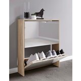 MID.YOU omara z loputami za čevlje stido l, bela, hrast | Shoptok.si